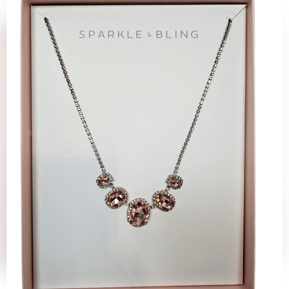 Rose Pink Crystal Pendant Necklace - Picture 9 of 10